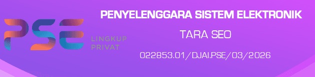 Sertifikat PSE Kominfo PT Tara Seo Indonesia